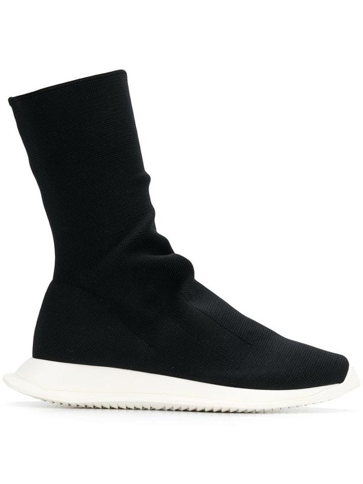 Rick Owens Drkshdw Stretch Sock Trainers - Black