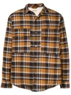 Fear Of God Tartan Print Shirt Jacket - Brown
