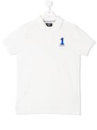 Hackett Kids Embroidered Logo Polo Shirt - White