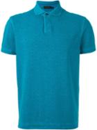 Z Zegna Classic Polo Shirt, Men's, Size: S, Blue, Cotton