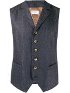 Brunello Cucinelli Fitted Wool Waistcoat - Blue