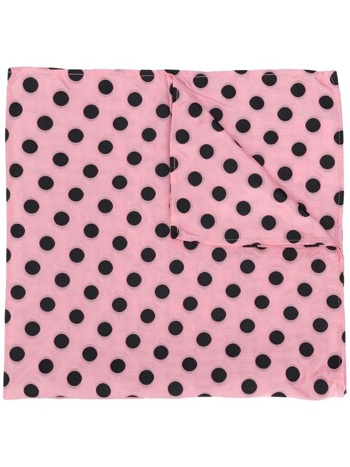 Miu Miu Polka Dot Print Scarf - Pink