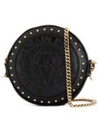 Balmain Embossed Coin Crossbody - Black