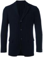 Mp Massimo Piombo Three-button Blazer, Men's, Size: 50, Blue, Cupro/wool/cashmere