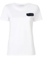 's Max Mara Embellished Patch T-shirt - White