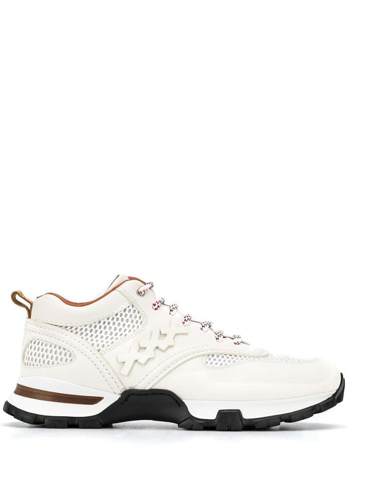 Ermenegildo Zegna Mesh Low Top Sneakers - White