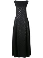 Talbot Runhof - Noralee Gown - Women - Polyester/acetate/cupro/wool - 36, Blue, Polyester/acetate/cupro/wool