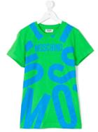 Moschino Kids - Teen Front Logo T-shirt - Kids - Cotton - 14 Yrs, Boy's, Green