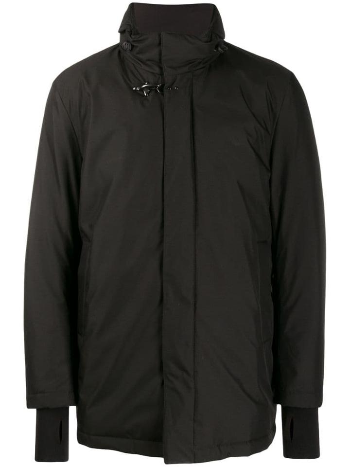 Fay High-neck Parka Coat - Black