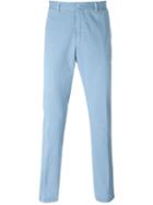 Etro Classic Chinos, Men's, Size: 56, Blue, Cotton/spandex/elastane