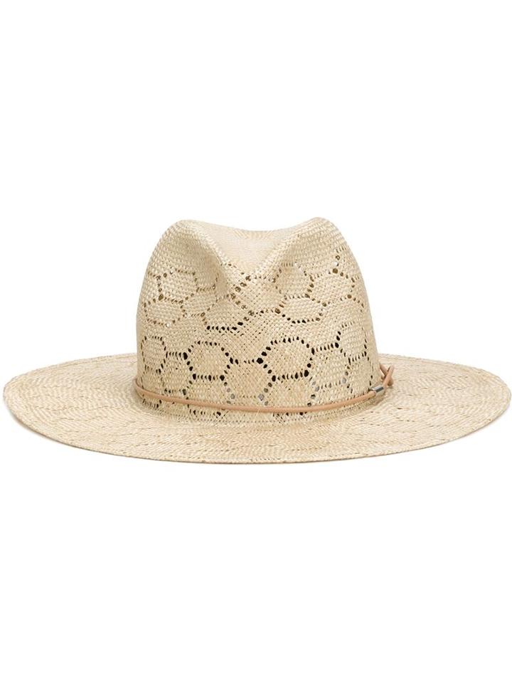 Rag & Bone Paper Straw Hat, Women's, Size: M, Nude/neutrals, Straw