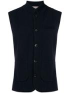 N.peal Fine Knit Waistcoat - Blue