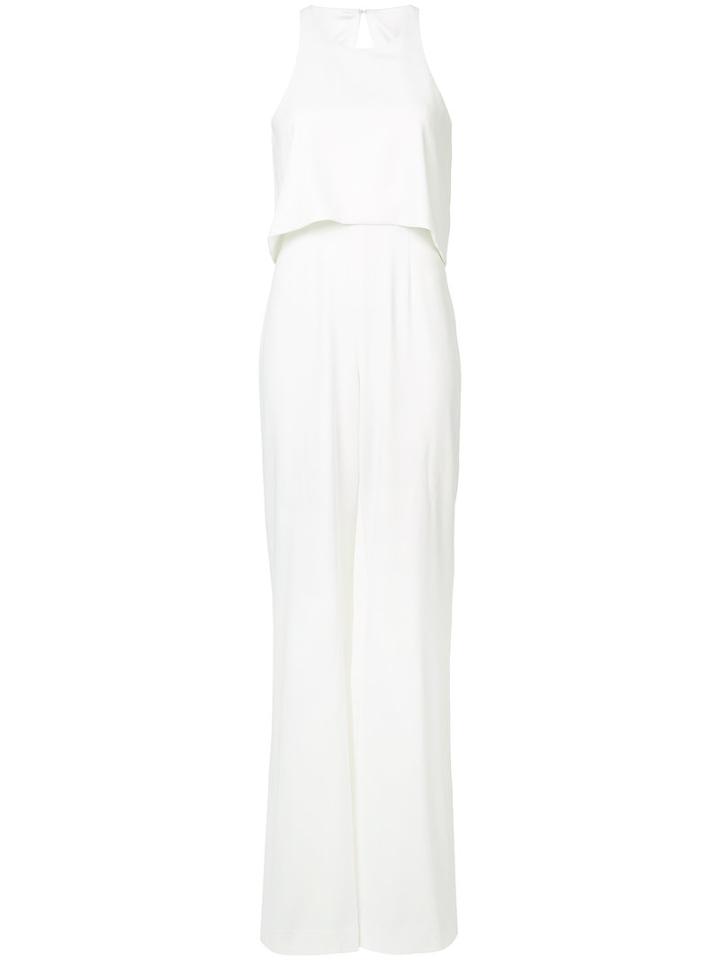 Open Back Jumpsuit - Women - Polyester/spandex/elastane - 0, White, Polyester/spandex/elastane, Jay Godfrey
