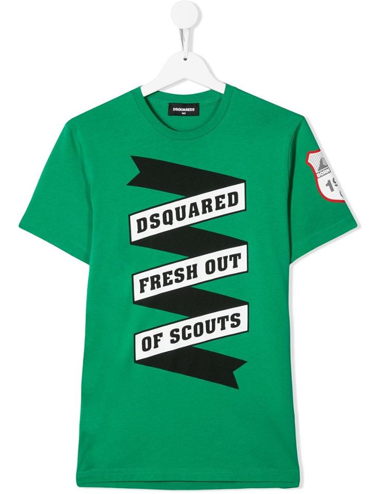 Dsquared2 Kids Fresh Out Of Scouts T-shirt - Green