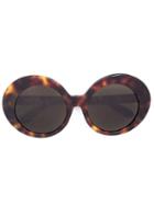 Linda Farrow Oversized Frame Sunglasses, Women's, Black, Acetate