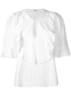 Vilshenko Charlotte Blouse, Women's, Size: 10, White, Cotton