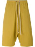 Rick Owens Drkshdw Drawstring Waist Shorts - Yellow & Orange