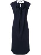 Carven Cinched Cord Shift Dress - Blue