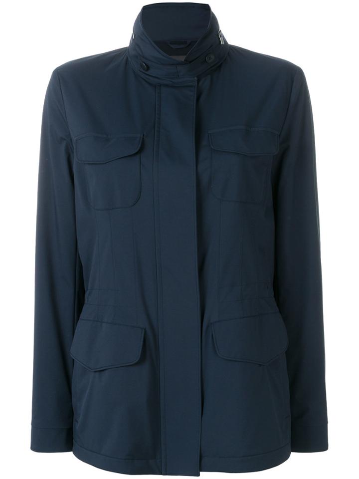 Loro Piana Zipped Fitted Jacket - Blue
