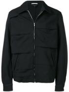 Comme Des Garçons Homme Plus Pleated Zip-up Jacket - Blue