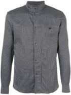 Emporio Armani Stand-up Collar Shirt - Black
