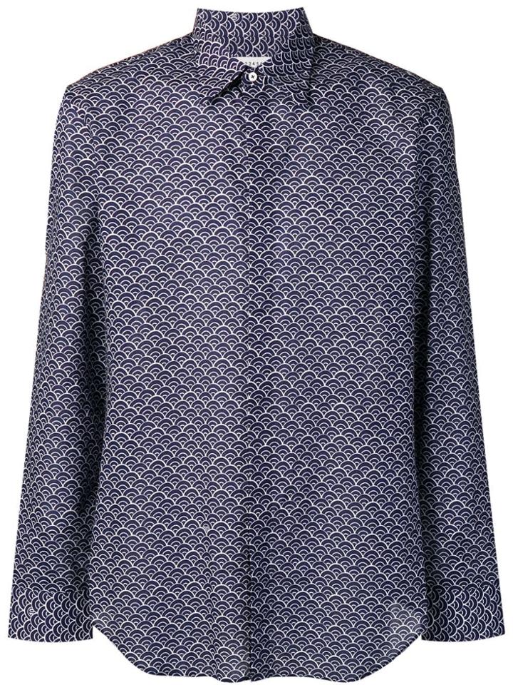 Maison Margiela All-over Print Shirt - Blue