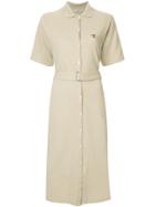 Maison Kitsuné Embroidered Fox Dress - Brown