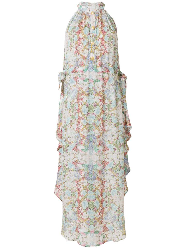 Pierre Balmain Abstract Print Maxi Dress - Multicolour