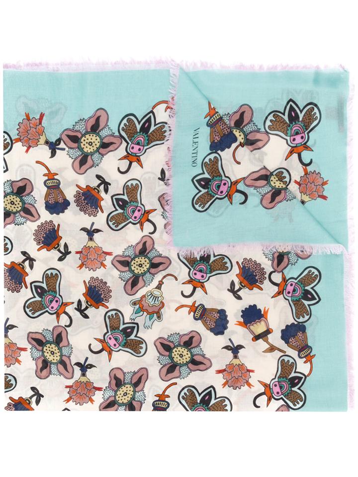 Valentino Popflowers Scarf - Multicolour