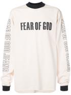 Fear Of God Mesh Logo Print T-shirt - White