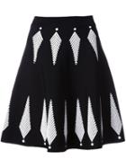 Alexander Mcqueen A-line Skirt, Women's, Size: Small, Black, Polyamide/polyester/spandex/elastane/viscose