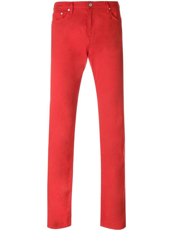 Ps By Paul Smith Straight Leg Trousers - Red