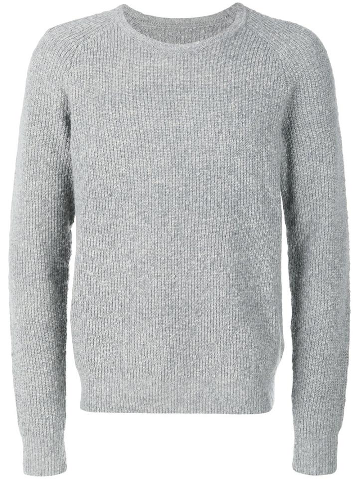 Maison Margiela - Ribbed Sweater - Men - Wool - S, Grey, Wool