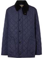 Burberry Diamond Quilted Thermoregulated Barn Jacket - Blue