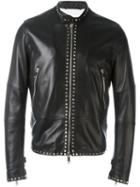 Valentino 'rockstud' Jacket, Men's, Size: 48, Black, Cotton/lamb Skin/lyocell/metal (other)