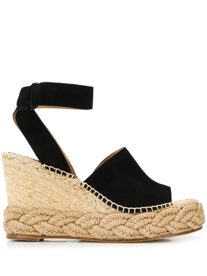 Paloma Barceló Espadrille Wedges - Black