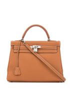 Hermès Pre-owned Kelly 32 Retourne 2way Hand Bag - Brown