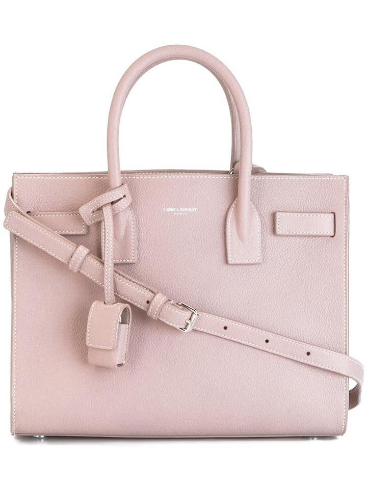 Saint Laurent - Baby 'sac De Jour' Tote - Women - Calf Leather - One Size, Women's, Pink/purple, Calf Leather