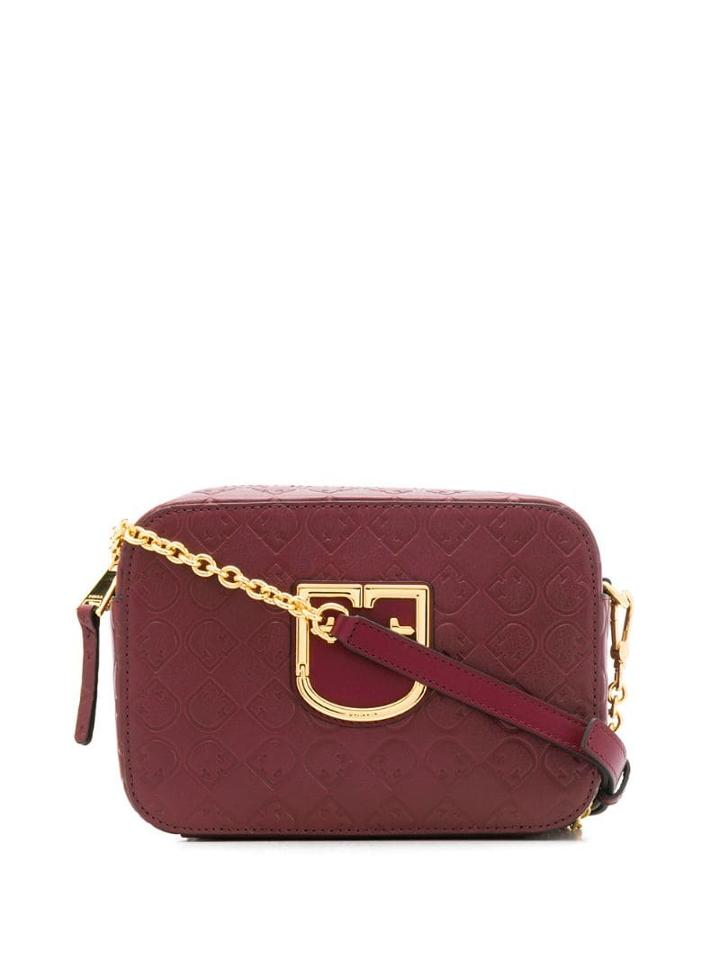 Furla Ribed Shoulder Bag - Red