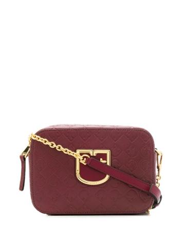 Furla Ribed Shoulder Bag - Red