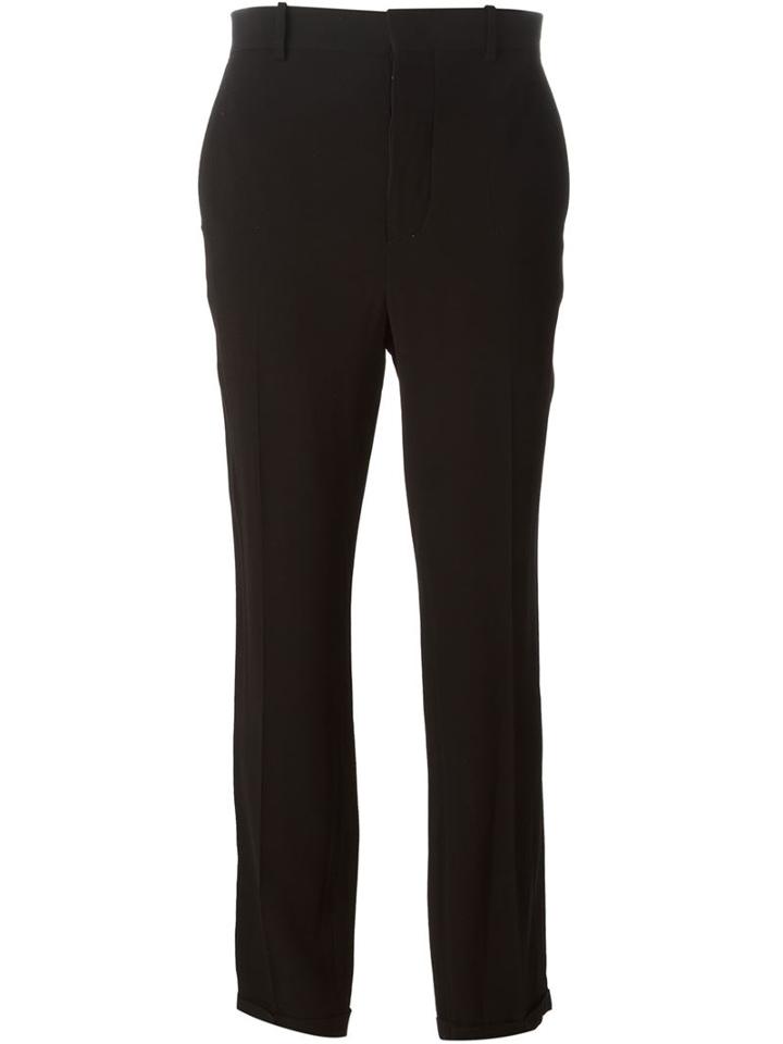 Marni Cropped Trousers, Women's, Size: 38, Black, Acetate/viscose