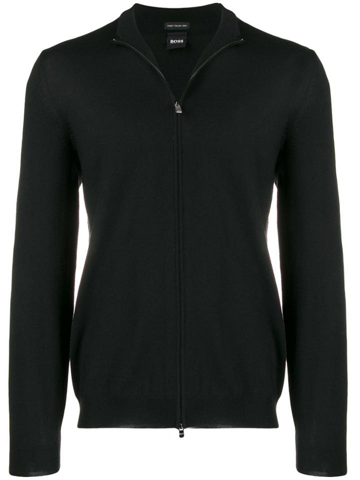 Boss Hugo Boss Front Zip Sweater - Black