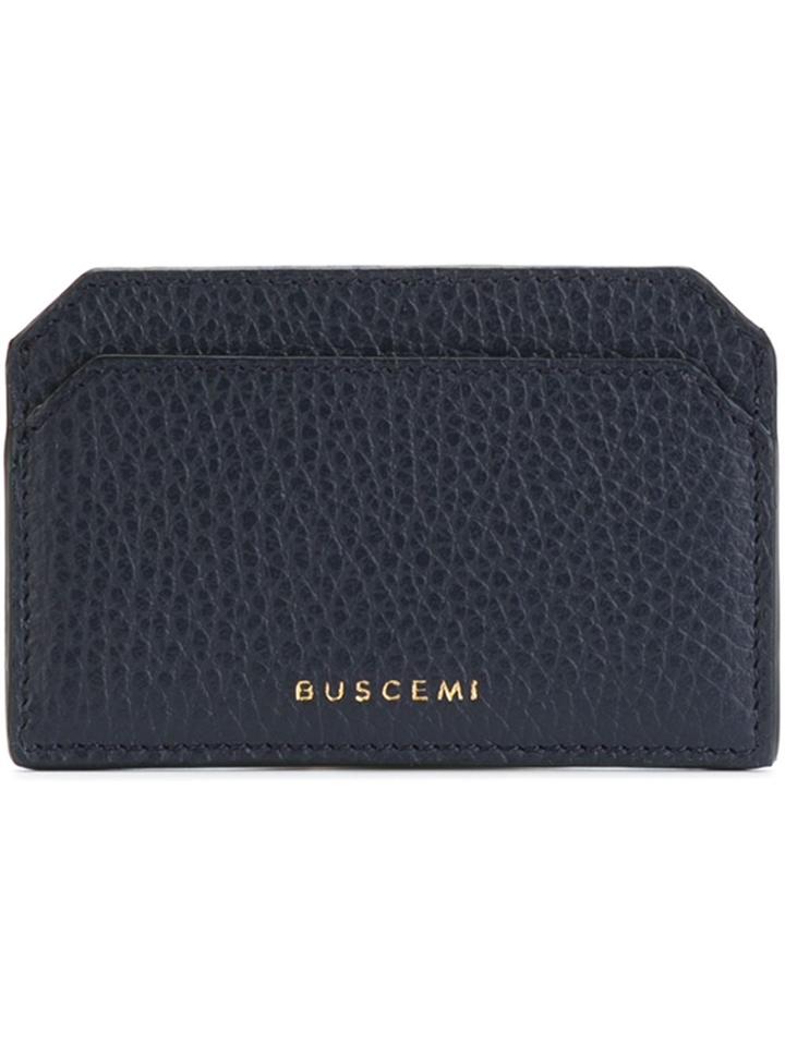 Buscemi Logo Print Cardholder - Blue
