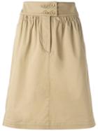 Etro Straight Skirt, Women's, Size: 44, Nude/neutrals, Cotton/spandex/elastane