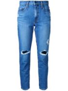 Nobody Denim - Bessette Jean Roughed Up - Women - Cotton - 24, Blue, Cotton