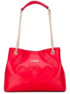 Love Moschino Heart Shoulder Bag, Women's, Red, Polyurethane