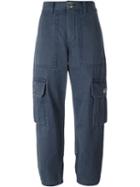Marc By Marc Jacobs 'cargo' Trousers, Women's, Size: 2, Blue, Cotton