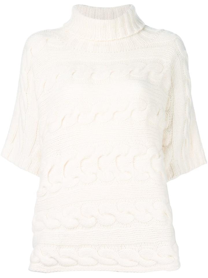 Incentive! Cashmere Cable Knit Jumper, Women's, Size: Medium, Nude/neutrals, Cashmere