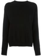 Helmut Lang Buttoned Longsleeves Jumper, Women's, Size: Medium, Black, Cotton/cashmere
