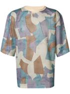 Martin Asbjorn Perforated Oversized T-shirt - Neutrals